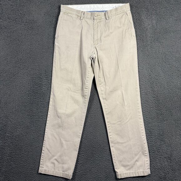 Polo Ralph Lauren Pants Mens 34x32 Beige Tan Classic Fit Chinos Preppy Casual - Picture 1 of 16